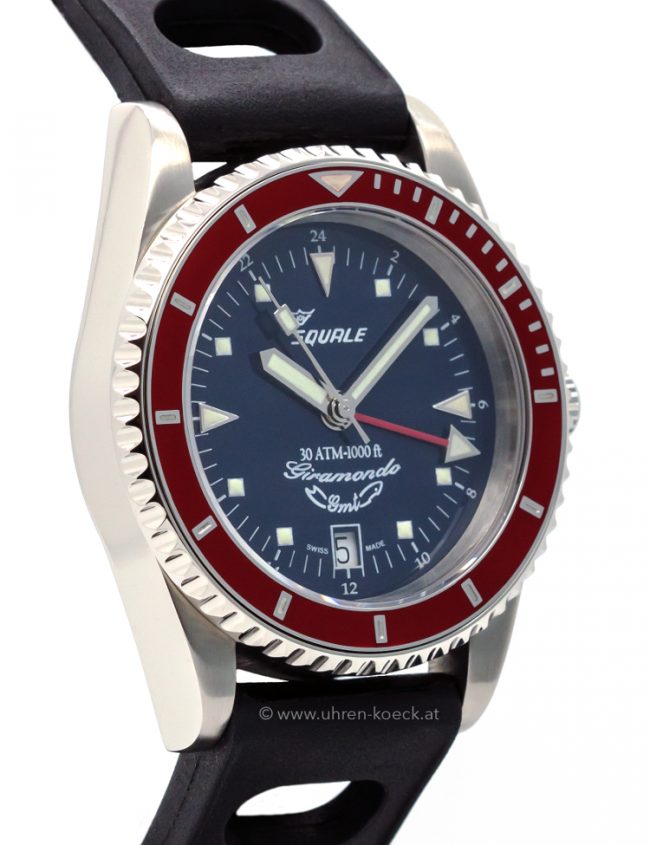 SQUALE GIRAMONDO GMT 30 ATM BLUE-RED