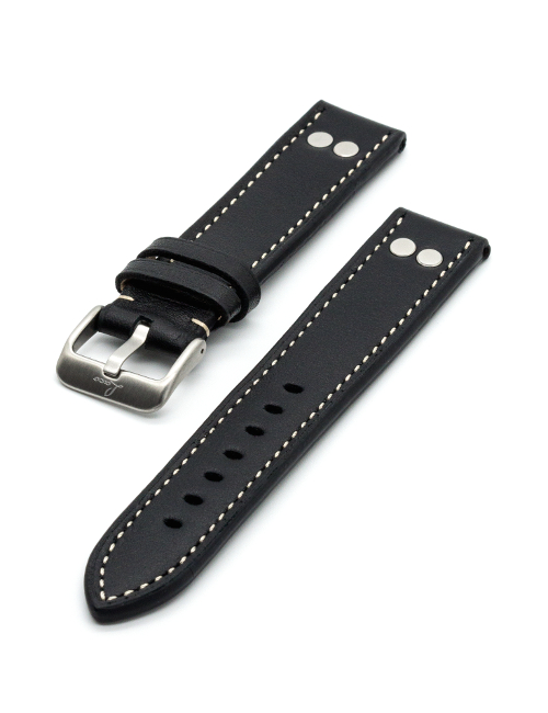 LACO-Fliegeruhrband-20mm-schwarz-401874XL