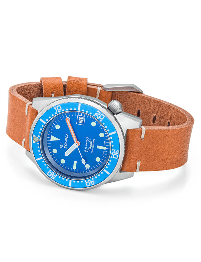 SQUALE 1521 BLUE BLASTED LEATHER 50 ATMOS 1521BLUEBL.PC