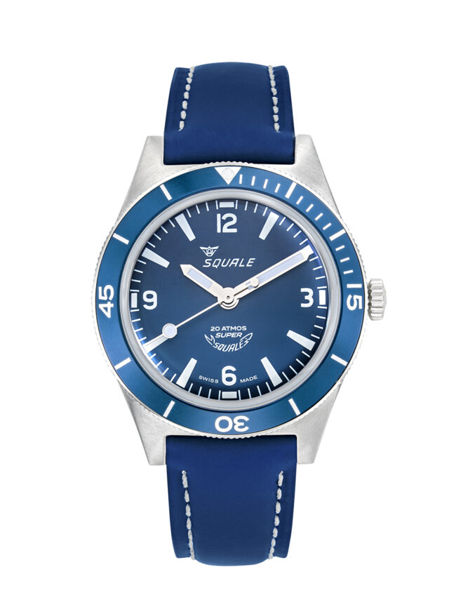 SQUALE SUPER-SQUALE ARABIC NUMERALS BLUE LEATHER SUPERMBLBL.RLBL